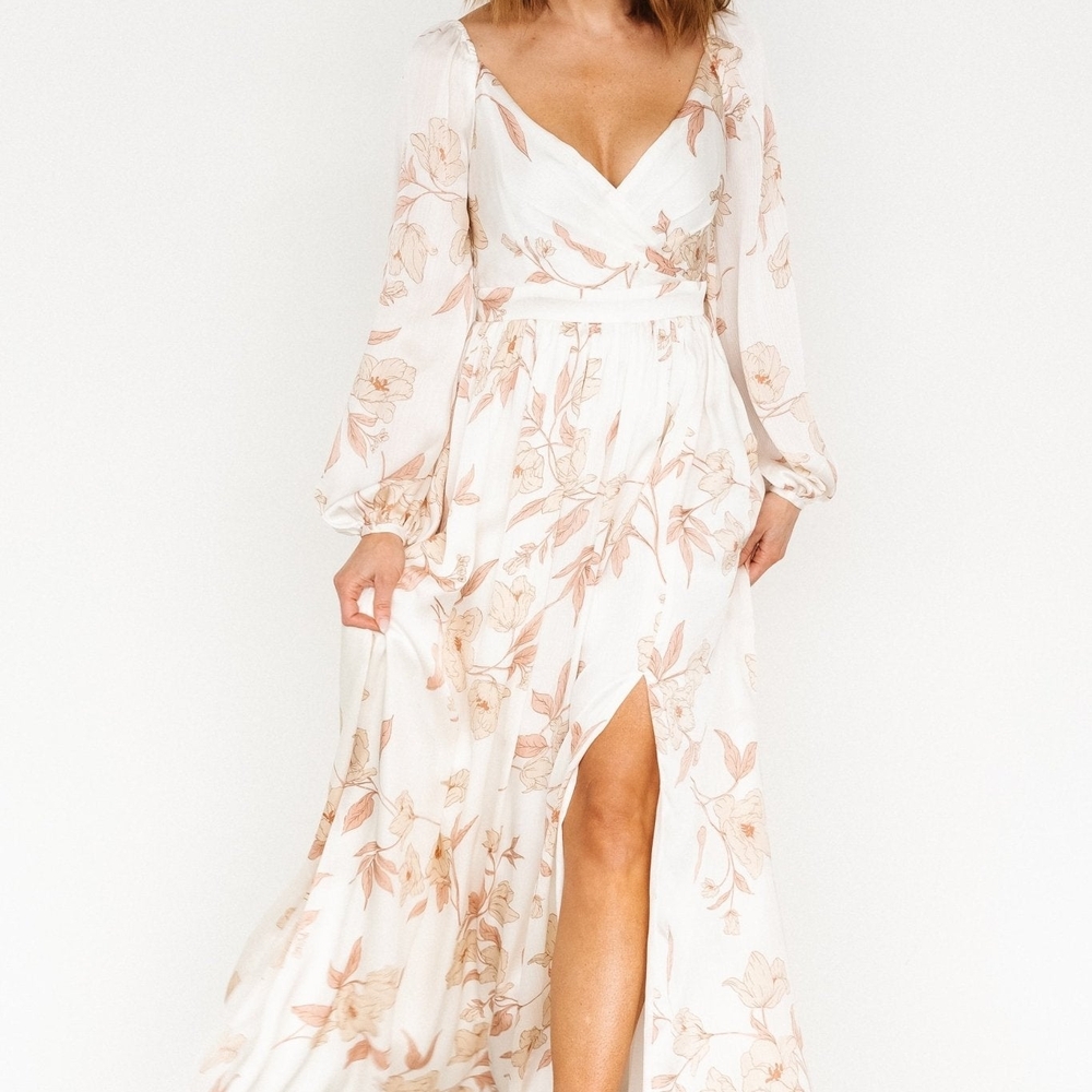 Floral Long Sleeve Maxi Dress